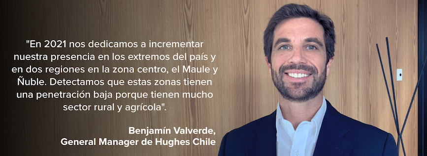 “En 2021 nos dedicamos a incrementar nuestra presencia en los extremos del país y en dos regiones en la zona centro, el Maule y Ñuble. Detectamos que estas zonas tienen una penetración baja porque tiene mucho sector rural y agrícola”